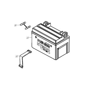 Batteria Kymco People S 50 4-tempi Grigio scuro