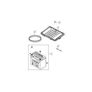 Accu Kymco Sento 50 4 tempi rossa
