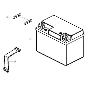 Batteria Kymco Super8 Street 50 4 tempi blu