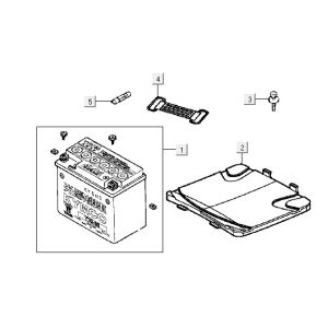 Accu Kymco Vitality 50 2 tempi AC argento perlato