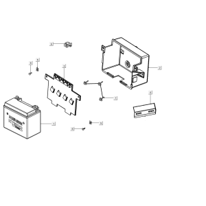 Batteria blu Kymco People S 50i Euro 4