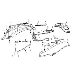 Parabrezza per moto - Helmbak AGM Fashion smokey