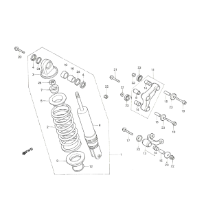 Ammortizzatore Honda MTX 50