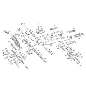 Forcellone - Ammortizzatore Derbi Senda SM DRD vecchio modello