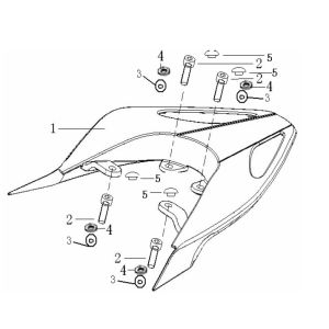 Portapacchi posteriore Generic Ideo 50 2 tempi bianco 2010