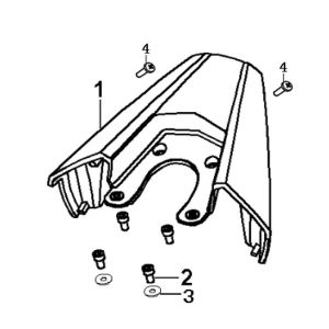 Portapacchi posteriore Generic Xor 50 2 tempi 2006 argento