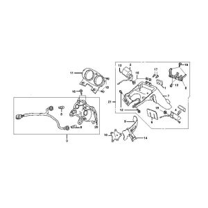Fanale posteriore e parafango Sym Jet Euro-X 2 tempi
