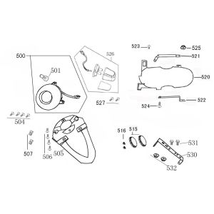 Luce posteriore - Parafango posteriore Rover Riva II nero