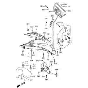 Luce posteriore - Parafango posteriore Viraggio Piccolo blu