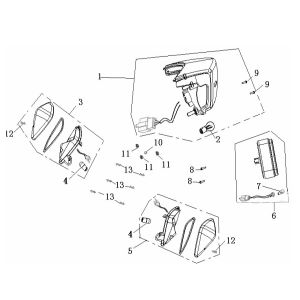 Fanale posteriore Ideo Cream 2007 2 tempi 25 generico