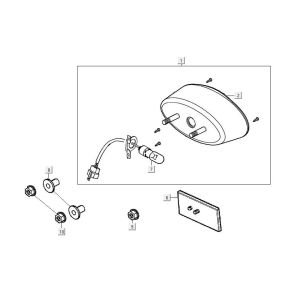Fanale posteriore Kymco Maxxer 90 Nero