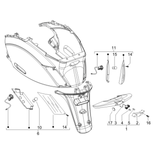 Fanale posteriore Piaggio Zip 2000 4 tempi AC