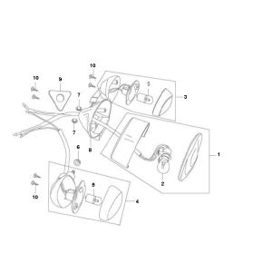 Fanale posteriore Rover Fun 4 tempi
