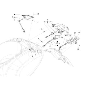 Luce posteriore - Indicatori posteriori Vespa Sprint 125 3V IE ABS Euro 5 2021