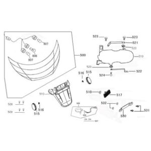 Luce posteriore - Parafango posteriore Vom Streetline bianco