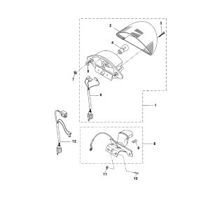 Fanale posteriore Yamaha Aerox 50 2 tempi LC