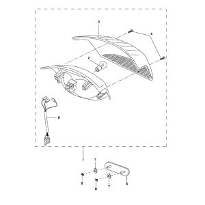Fanale posteriore Yamaha Bw a 2 tempi