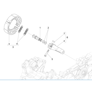 Freno posteriore - Ganasce ABS per Vespa Sprint 125 3V IE