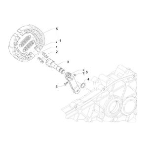 Freno posteriore - Ganasce freno Vespa LXV 50 2 tempi