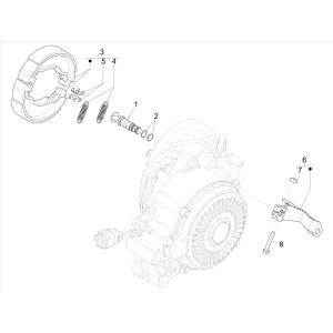 Freno posteriore - Ceppi freno Vespa Elettrica 25km/h SCH Euro 5 2021