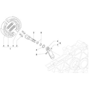 Freno posteriore - Ganasce Piaggo Zip 50 4 tempi IGET 3V Euro 4