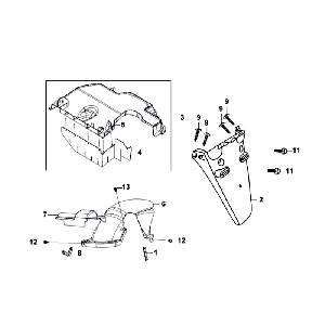 Parafango posteriore Sym Fiddle White WH8018P