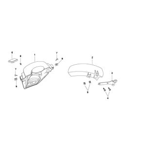 Parafango posteriore Rover Fun 4 tempi