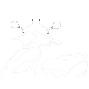 Specchietti Piaggio New Fly 4 tempi 4V