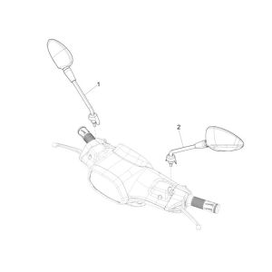 Specchietti retrovisori Vespa Sprint 50 4 tempi IGET 3V Euro 4