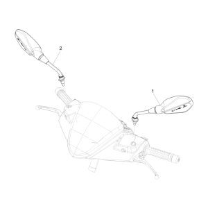 Specchietti retrovisori Piaggio NRG Power DD 50 2 tempi LC 2007-2017