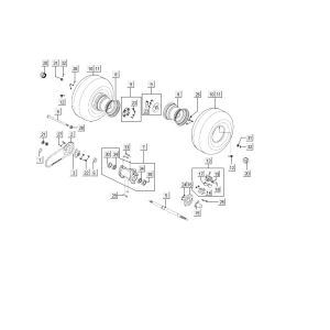 Ruote posteriori Kymco MXU 150