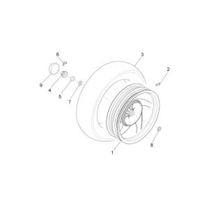 Ruota posteriore Piaggio New Fly 4 tempi 4V