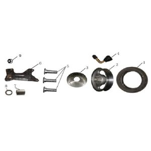 Ruota posteriore - Ganasce freno blu China GT