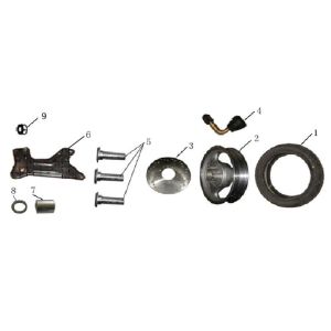 Ruota posteriore - Disco freno China LX bianco