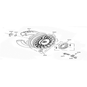 Ruota posteriore - ganasce freno Znen Revival - grigio crema