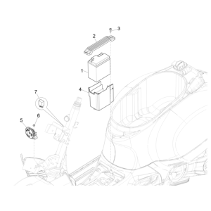 Batteria - Tromba - Relè di avviamento Vespa GTS 125 IE ABS Euro 5 2021