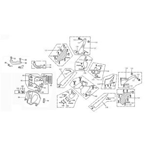 Copertina anteriore - Protezione per le gambe - Running board China Grande Retro GT2 blu
