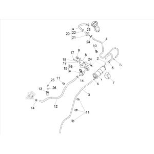 Sistema antipercolazione Vespa Sprint 125 3V IE ABS Euro 5 2021