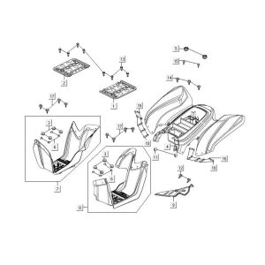 Portapacchi Kymco Maxxer 90 nero