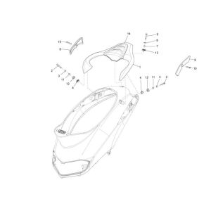 Portapacchi posteriore Piaggio Liberty 50 2 tempi AC