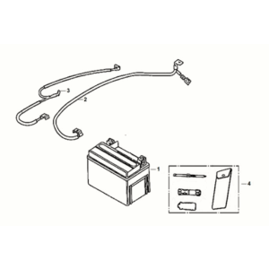 Batteria - Cassetta portautensili Sym Orbit III 50 E5