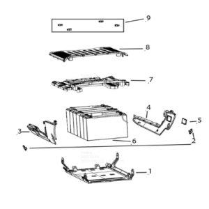 Scatola batteria Yadea E8S