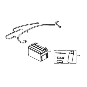 Battery tool box Sym Orbit II 125i E4