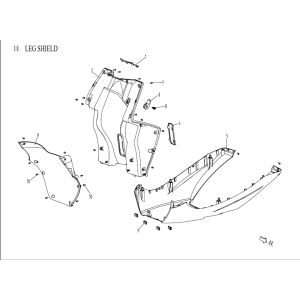Paragambe - Sottoiler AGM Venom bianco