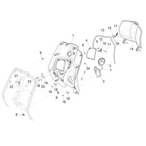 Paragambe Vespa Elettrica 25km/h SCH Euro 5 2021