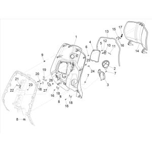 Parabraccia Vespa Sprint 125 3V IE ABS Euro 5 2021