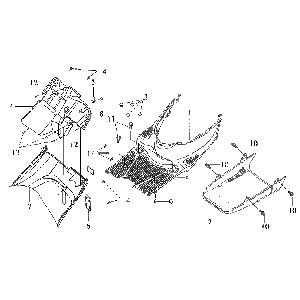 Fodera pedana Sym DD50 blu
