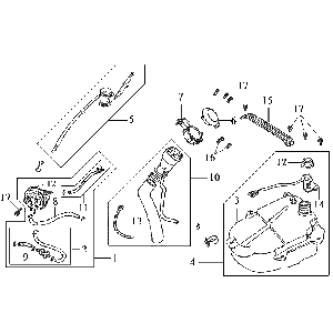 Serbatoio gas - Tankvlotter Sym DD50 blu