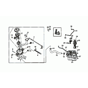 Serbatoio Gas - Tank Float Sym Orbit III Black