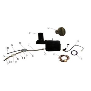 Serbatoio gas - Galleggiante serbatoio - Valvola sottovuoto blu AGM GT